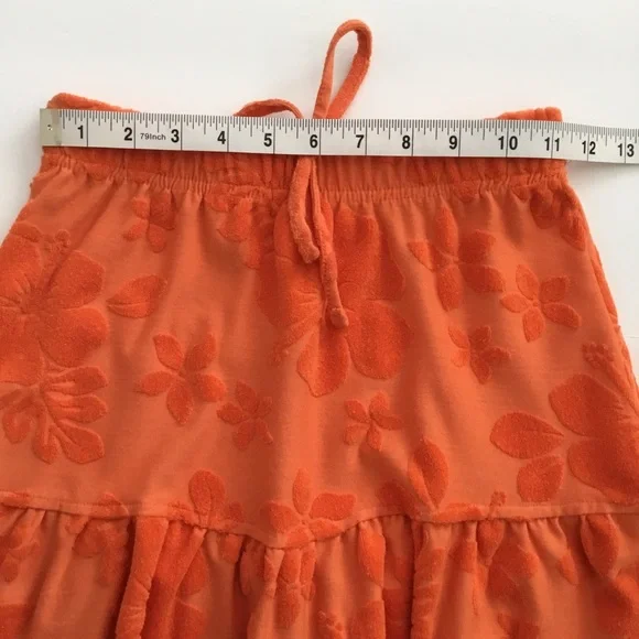 SO Kohl’s Women’s Orange Terry Cloth Skirt Size XS - Picture 5 of 6